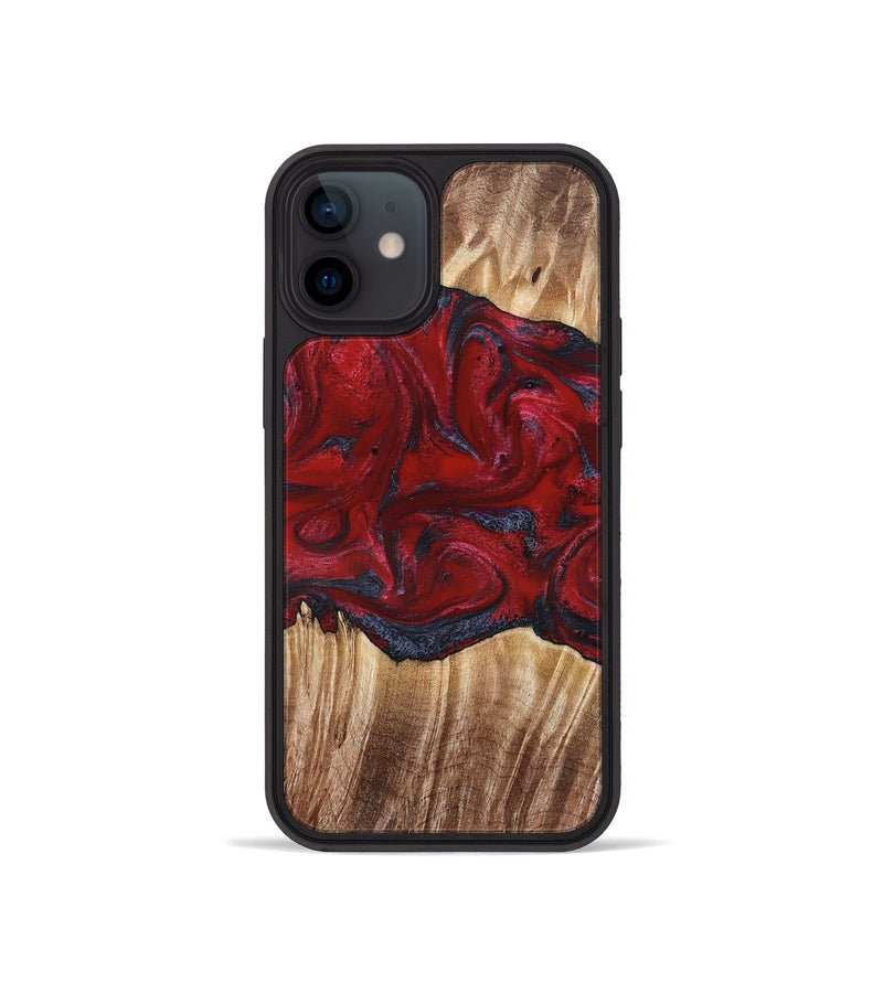 iPhone 12 mini Wood Phone Case - Kalani (Red, 821354)
