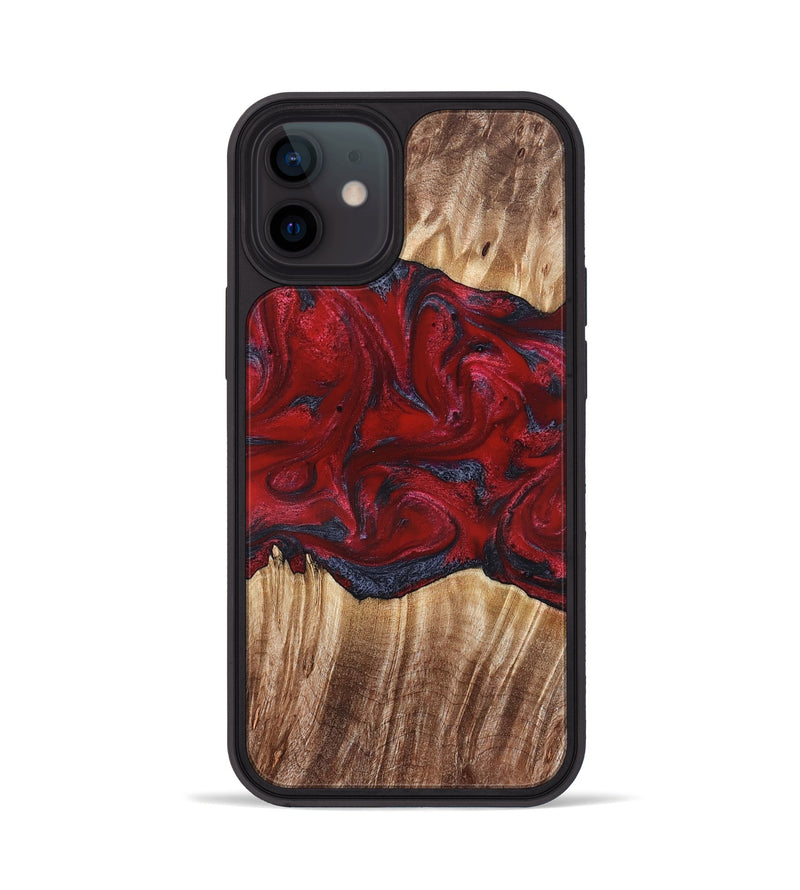 iPhone 12 Wood Phone Case - Kalani (Red, 821354)