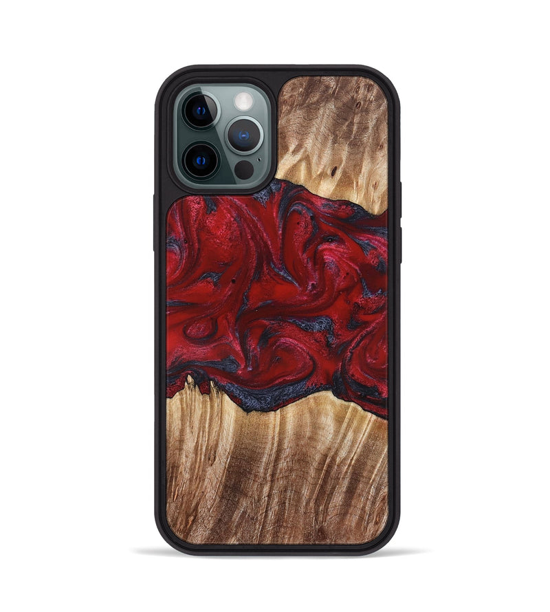 iPhone 12 Pro Wood Phone Case - Kalani (Red, 821354)