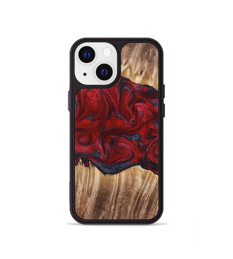 iPhone 13 mini Wood Phone Case - Kalani (Red, 821354)