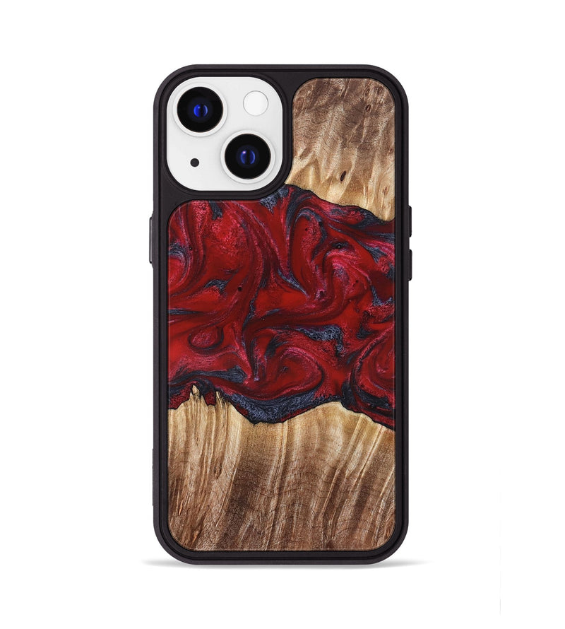 iPhone 13 Wood Phone Case - Kalani (Red, 821354)