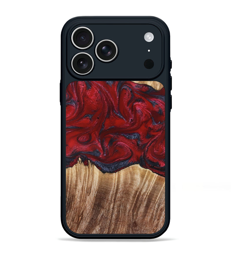 iPhone 17 Pro Max Wood Phone Case - Kalani (Red, 821354)