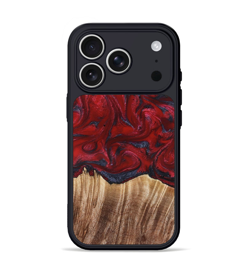 iPhone 17 Pro Wood Phone Case - Kalani (Red, 821354)
