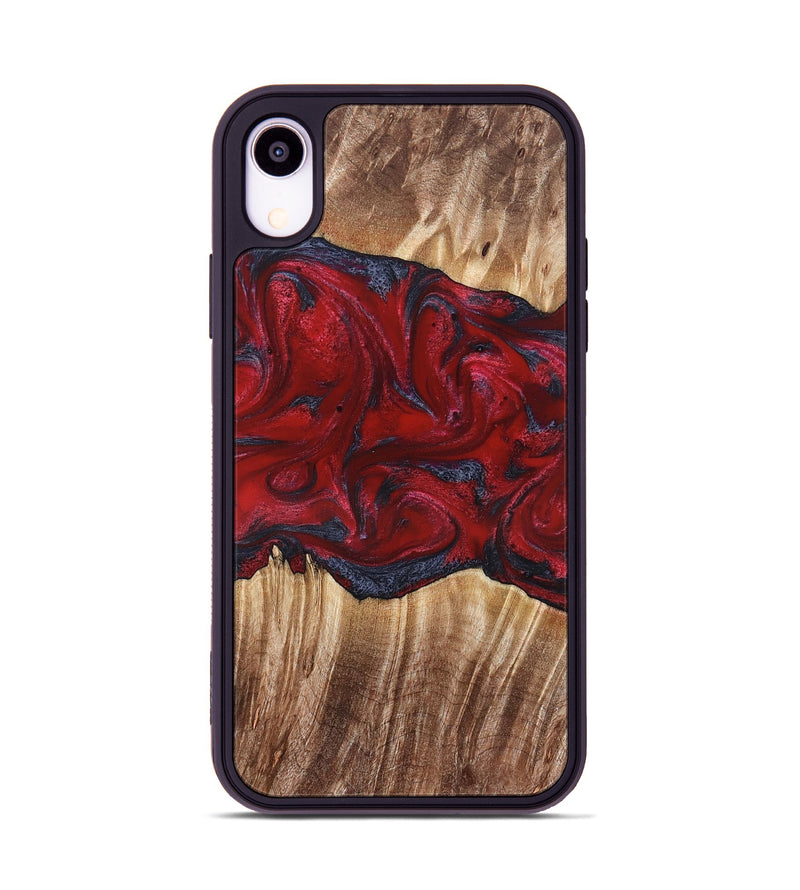 iPhone Xr Wood Phone Case - Kalani (Red, 821354)