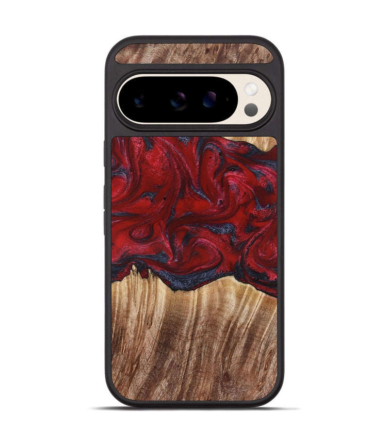 Pixel 10 Wood Phone Case - Kalani (Red, 821354)