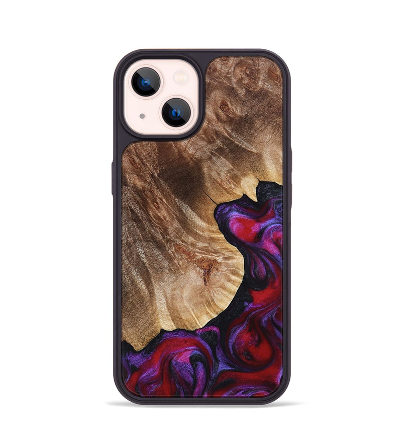 iPhone 14 Wood Phone Case - Dorothy (Red, 821356)