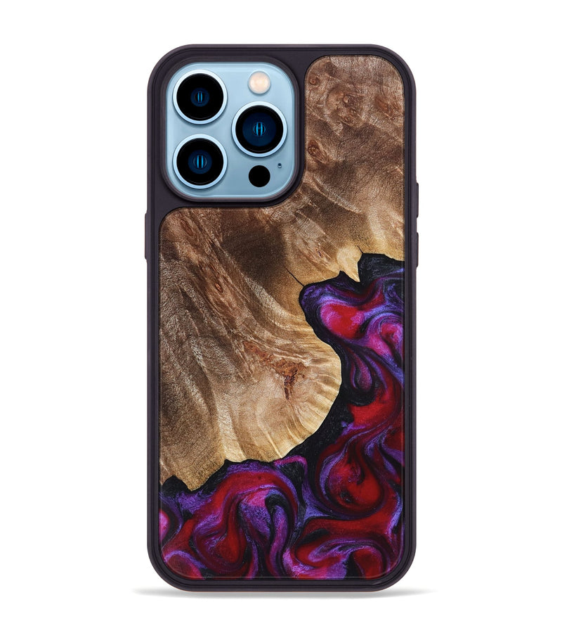 iPhone 14 Pro Max Wood Phone Case - Dorothy (Red, 821356)