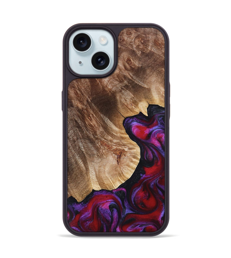 iPhone 15 Wood Phone Case - Dorothy (Red, 821356)