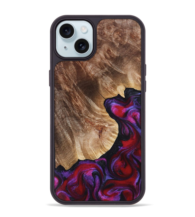 iPhone 15 Plus Wood Phone Case - Dorothy (Red, 821356)