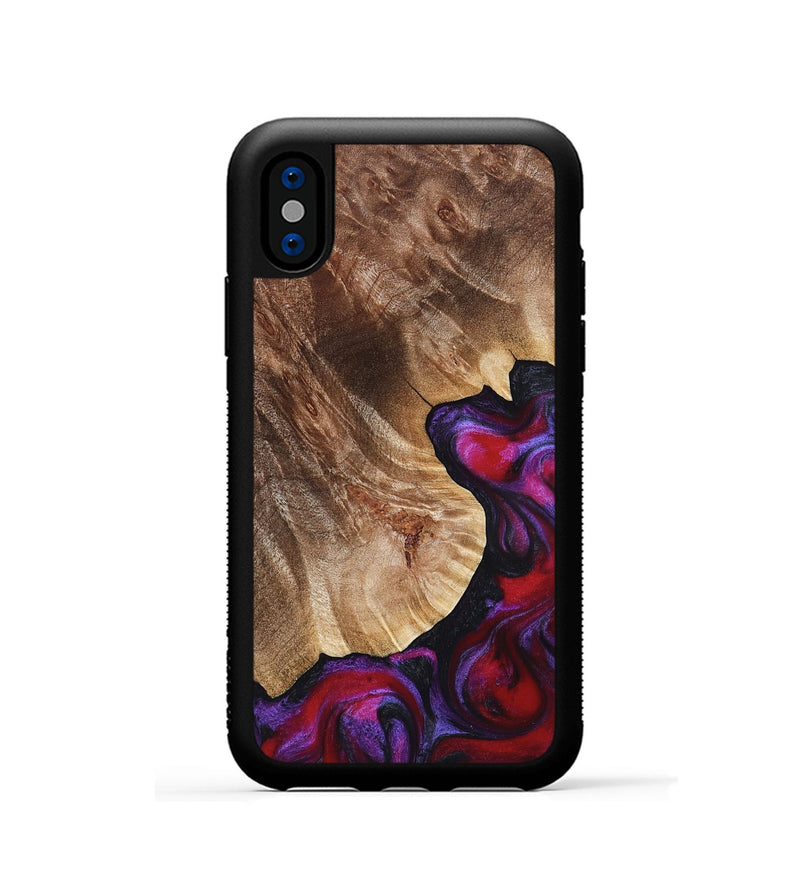 iPhone Xs Wood Phone Case - Dorothy (Red, 821356)