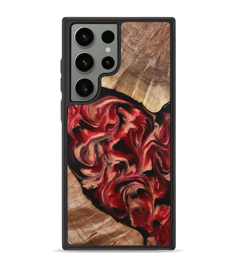 Galaxy S23 Ultra Wood Phone Case - Kadeem (Red, 821357)
