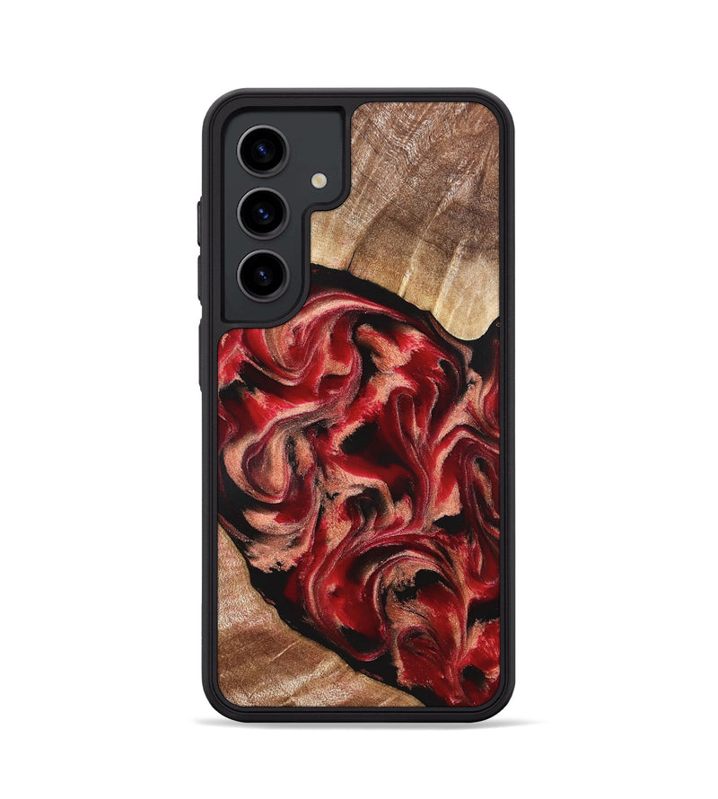 Galaxy S24 Wood Phone Case - Kadeem (Red, 821357)