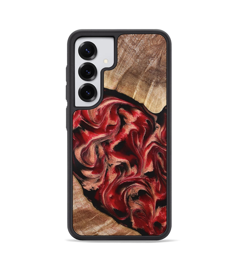 Galaxy S25 Wood Phone Case - Kadeem (Red, 821357)