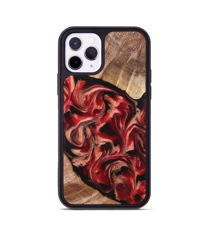 iPhone 11 Pro Wood Phone Case - Kadeem (Red, 821357)
