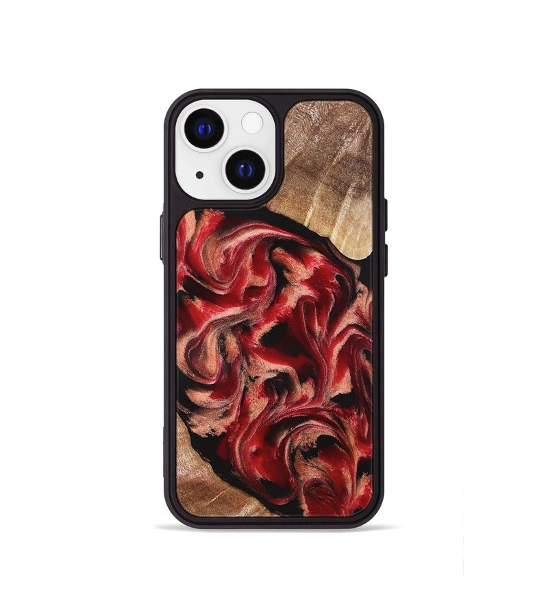 iPhone 13 mini Wood Phone Case - Kadeem (Red, 821357)