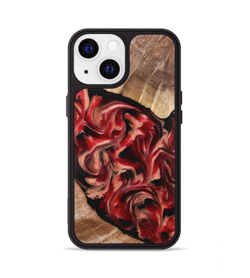 iPhone 13 Wood Phone Case - Kadeem (Red, 821357)