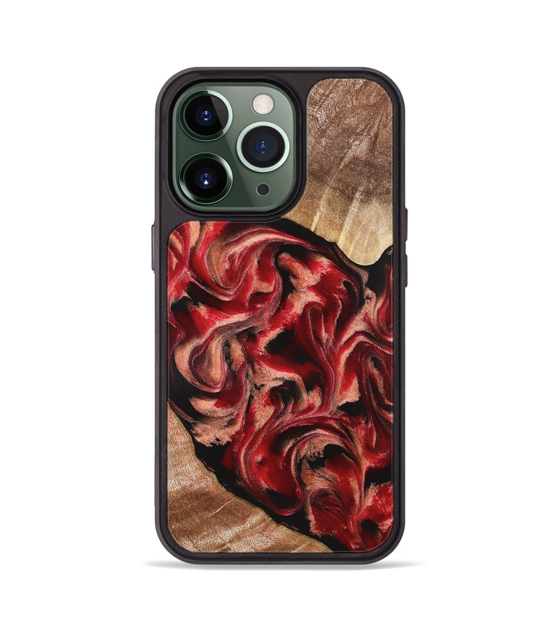 iPhone 13 Pro Wood Phone Case - Kadeem (Red, 821357)