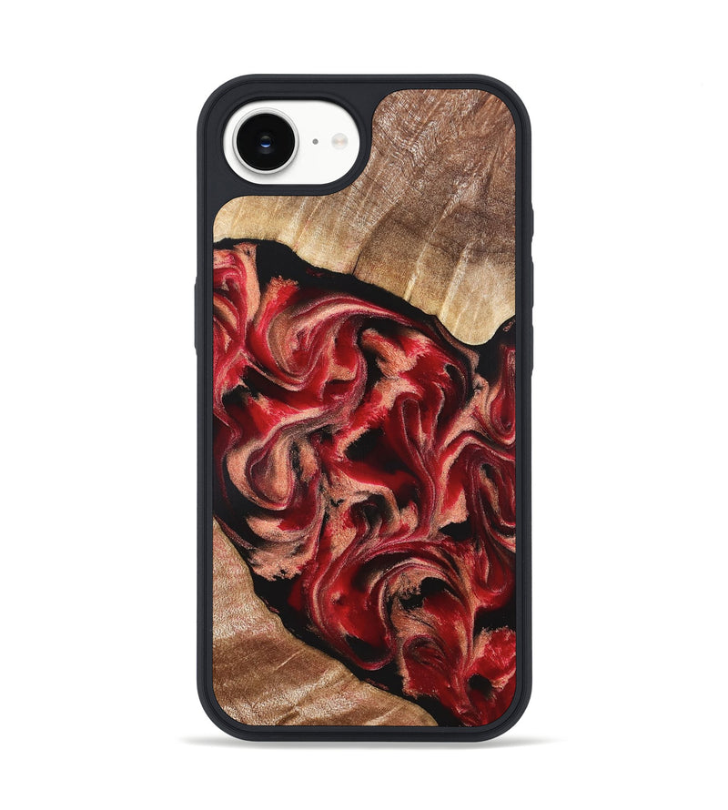 iPhone 16e Wood Phone Case - Kadeem (Red, 821357)