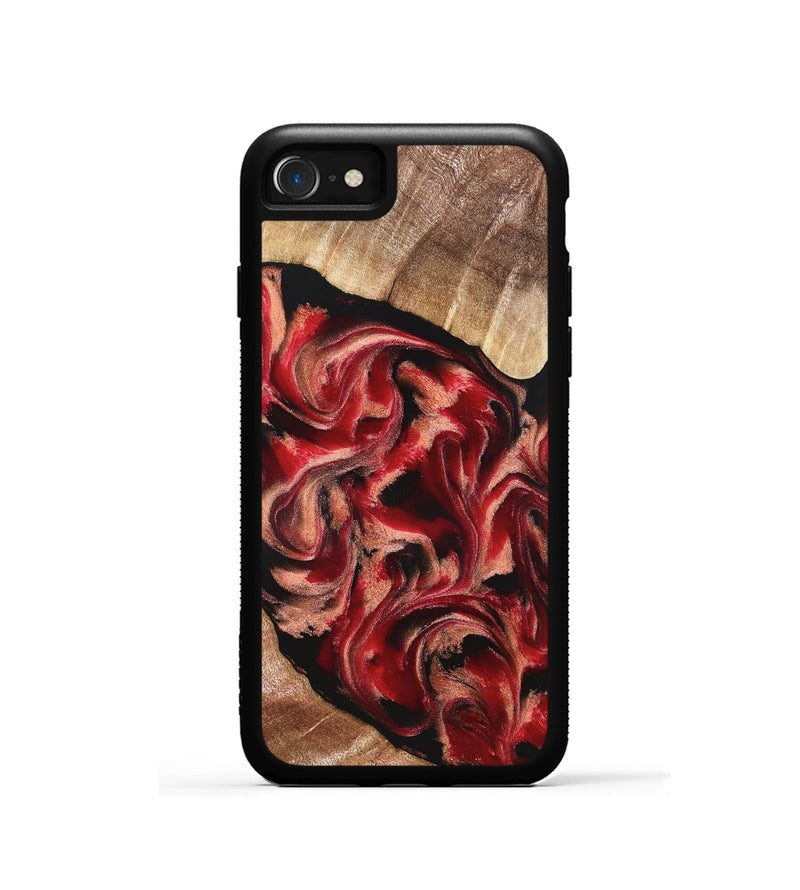 iPhone SE Wood Phone Case - Kadeem (Red, 821357)