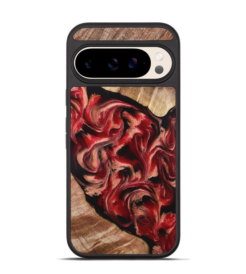 Pixel 10 Wood Phone Case - Kadeem (Red, 821357)