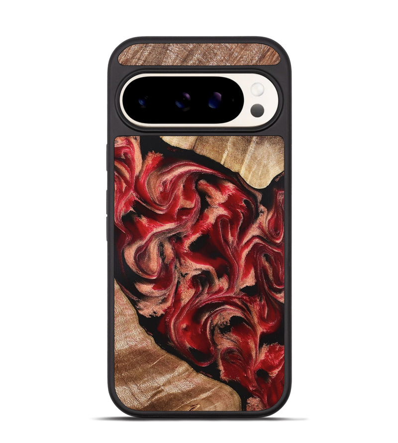 Pixel 9 Pro Wood Phone Case - Kadeem (Red, 821357)