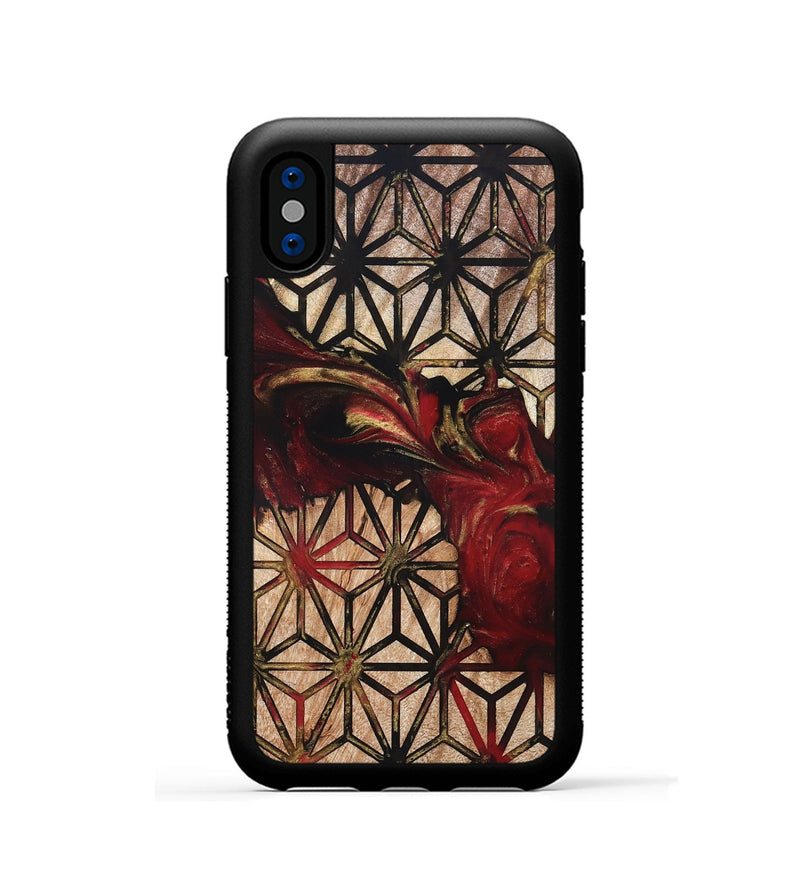 iPhone Xs Wood Phone Case - Alberto (Pattern, 821369)