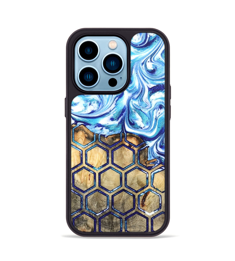 iPhone 14 Pro Wood Phone Case - Gauge (Pattern, 821370)