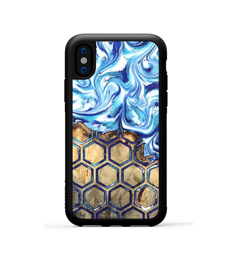 iPhone Xs Wood Phone Case - Gauge (Pattern, 821370)