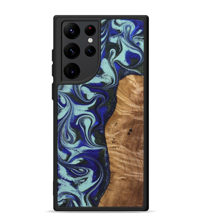 Galaxy S22 Ultra Wood Phone Case - Manila (Blue, 821372)