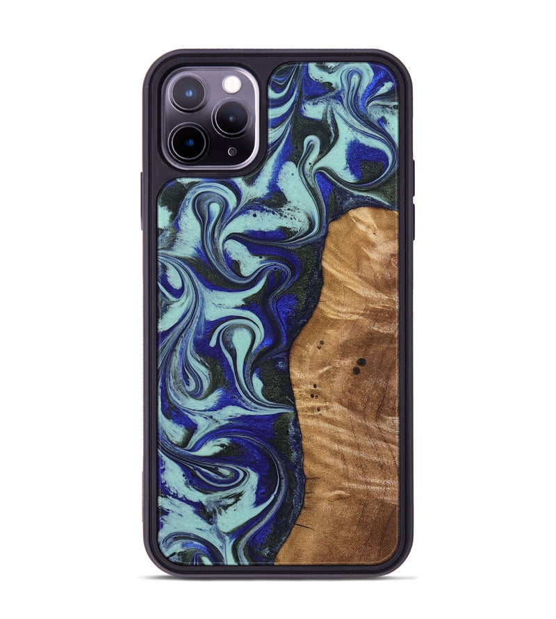 iPhone 11 Pro Max Wood Phone Case - Manila (Blue, 821372)