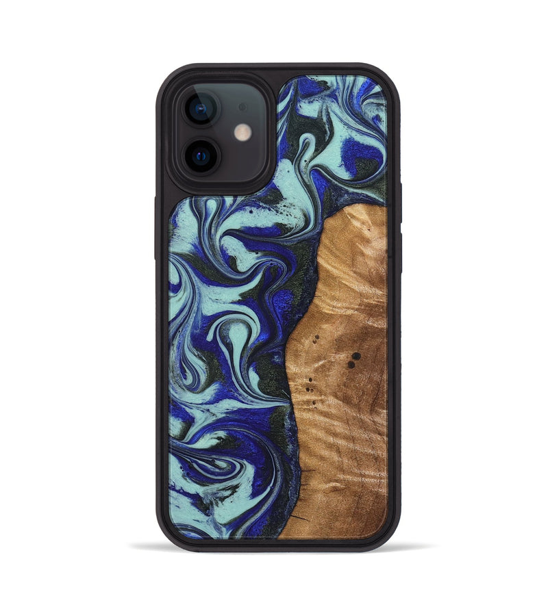 iPhone 12 Wood Phone Case - Manila (Blue, 821372)