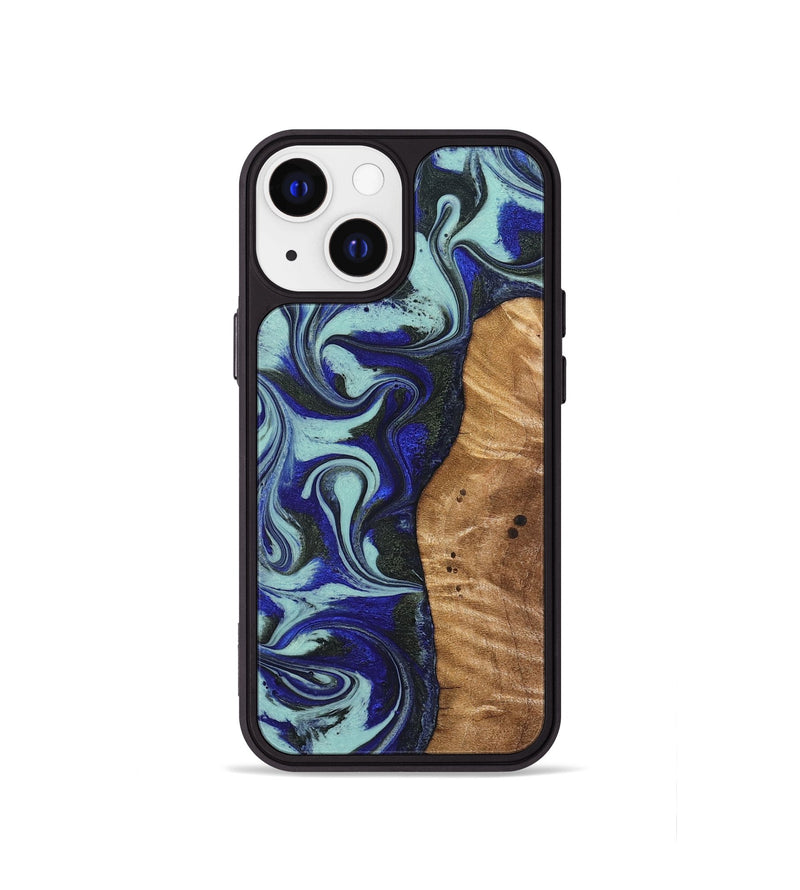 iPhone 13 mini Wood Phone Case - Manila (Blue, 821372)