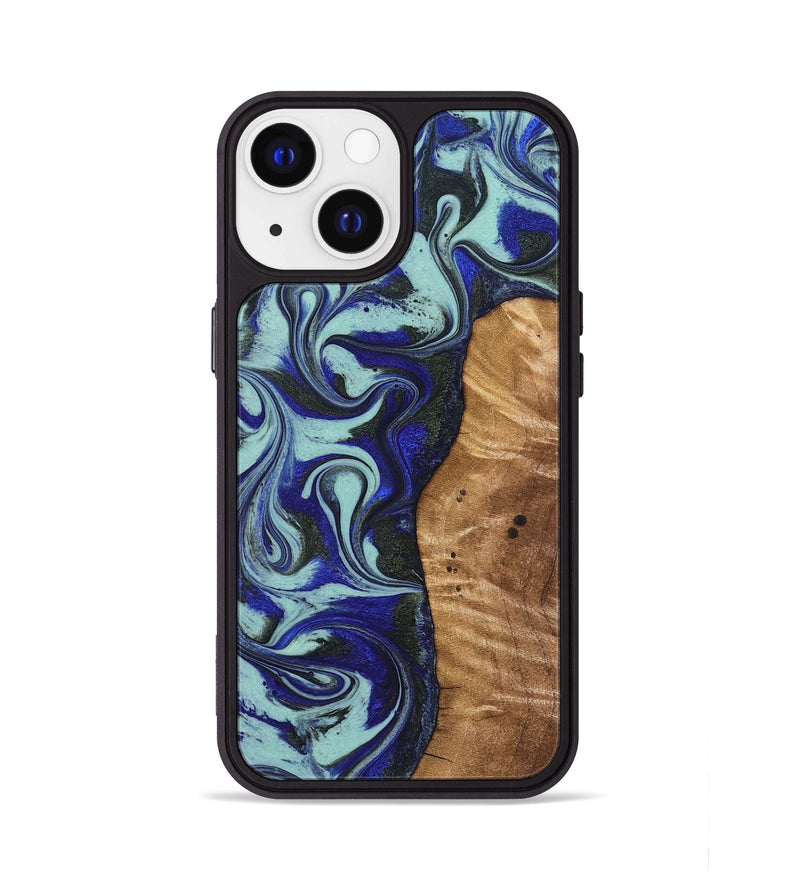 iPhone 13 Wood Phone Case - Manila (Blue, 821372)