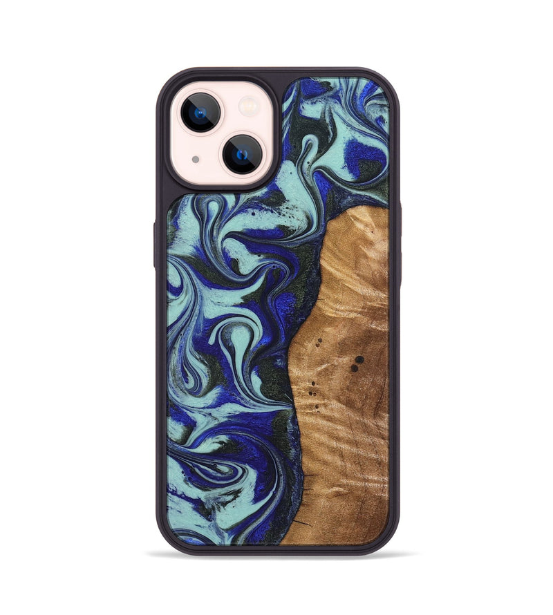 iPhone 14 Wood Phone Case - Manila (Blue, 821372)