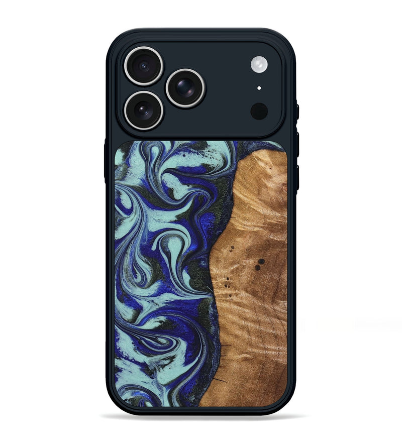 iPhone 17 Pro Max Wood Phone Case - Manila (Blue, 821372)