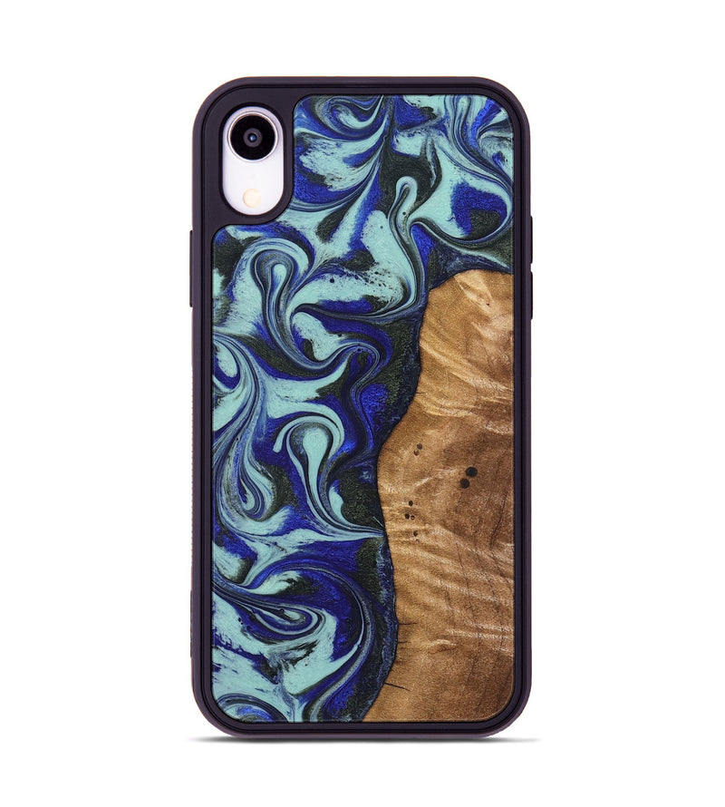 iPhone Xr Wood Phone Case - Manila (Blue, 821372)