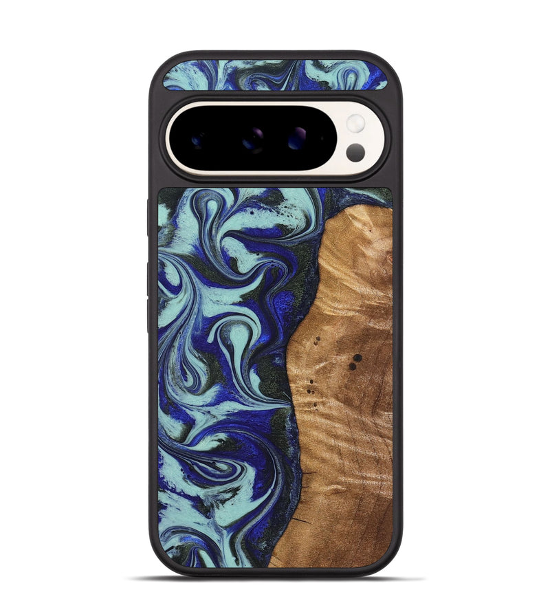 Pixel 9 Pro Wood Phone Case - Manila (Blue, 821372)