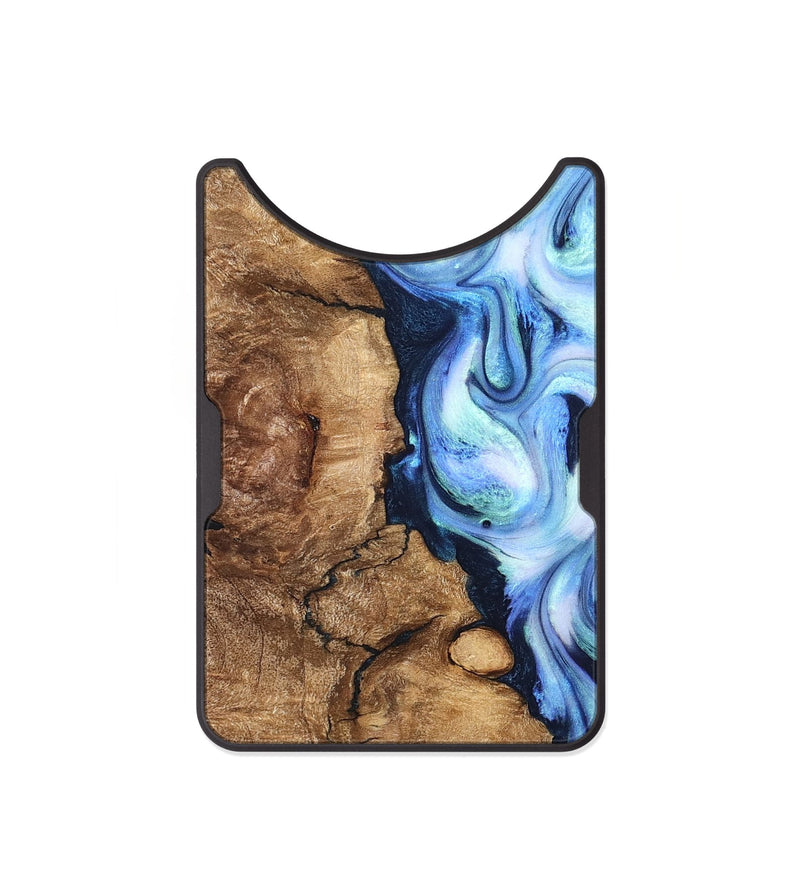 Alloy Wood Wallet - Steve (Blue, 821375)