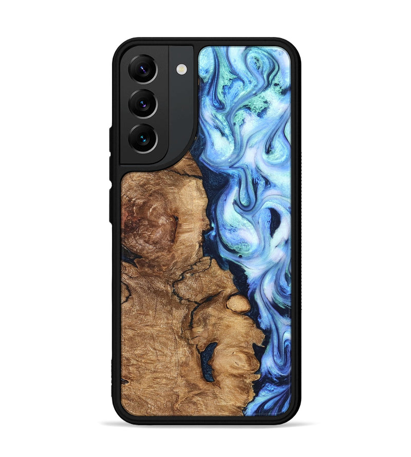 Galaxy S22 Plus Wood Phone Case - Steve (Blue, 821375)