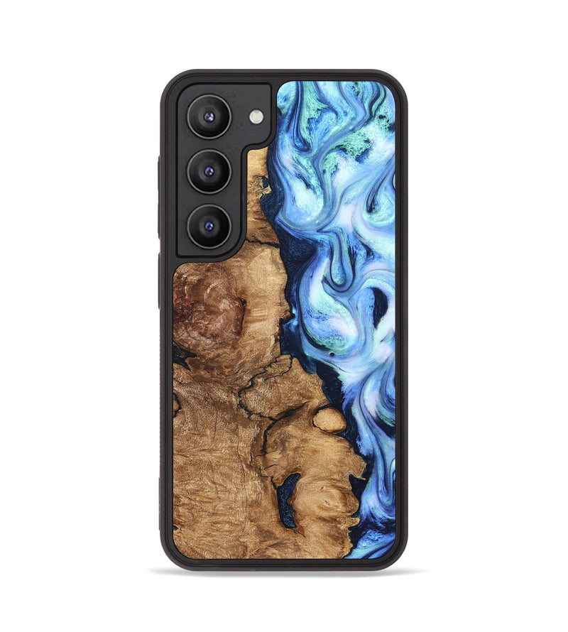 Galaxy S23 Wood Phone Case - Steve (Blue, 821375)