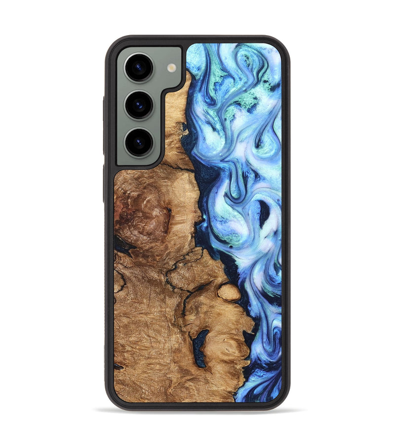 Galaxy S23 Plus Wood Phone Case - Steve (Blue, 821375)