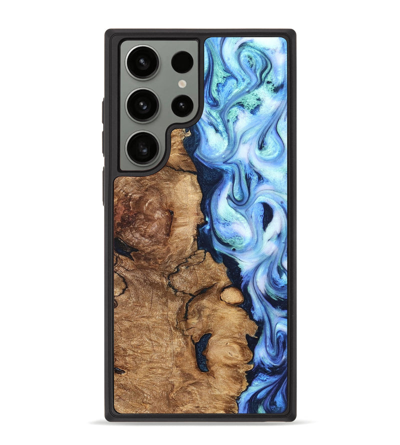 Galaxy S23 Ultra Wood Phone Case - Steve (Blue, 821375)