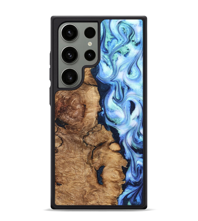 Galaxy S24 Ultra Wood Phone Case - Steve (Blue, 821375)