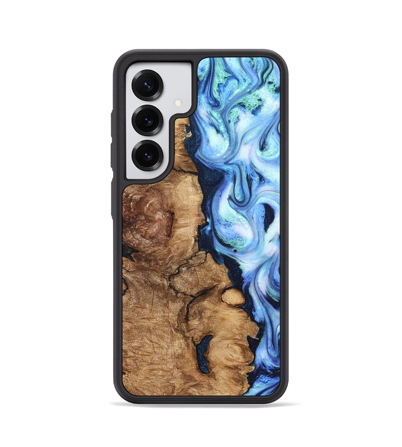 Galaxy S25 Wood Phone Case - Steve (Blue, 821375)