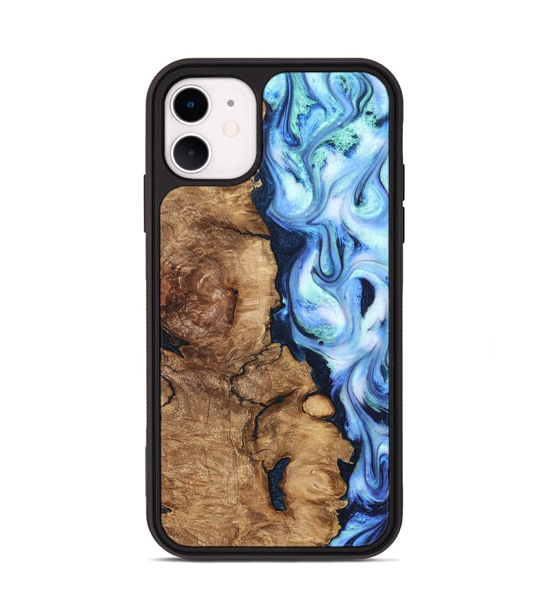 iPhone 11 Wood Phone Case - Steve (Blue, 821375)