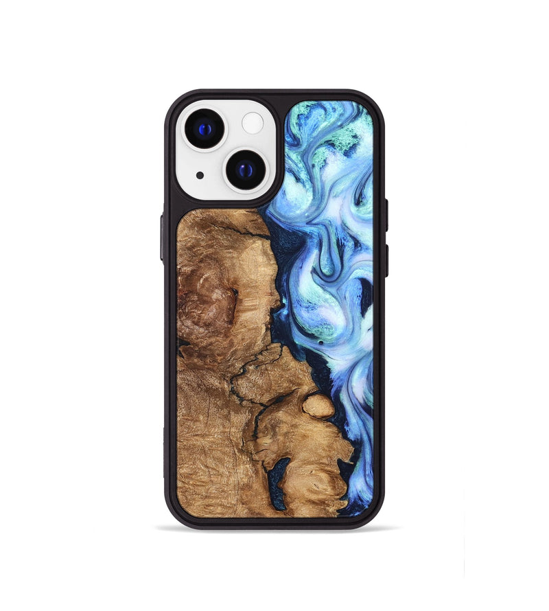 iPhone 13 mini Wood Phone Case - Steve (Blue, 821375)