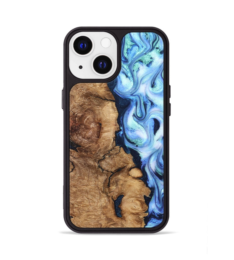 iPhone 13 Wood Phone Case - Steve (Blue, 821375)