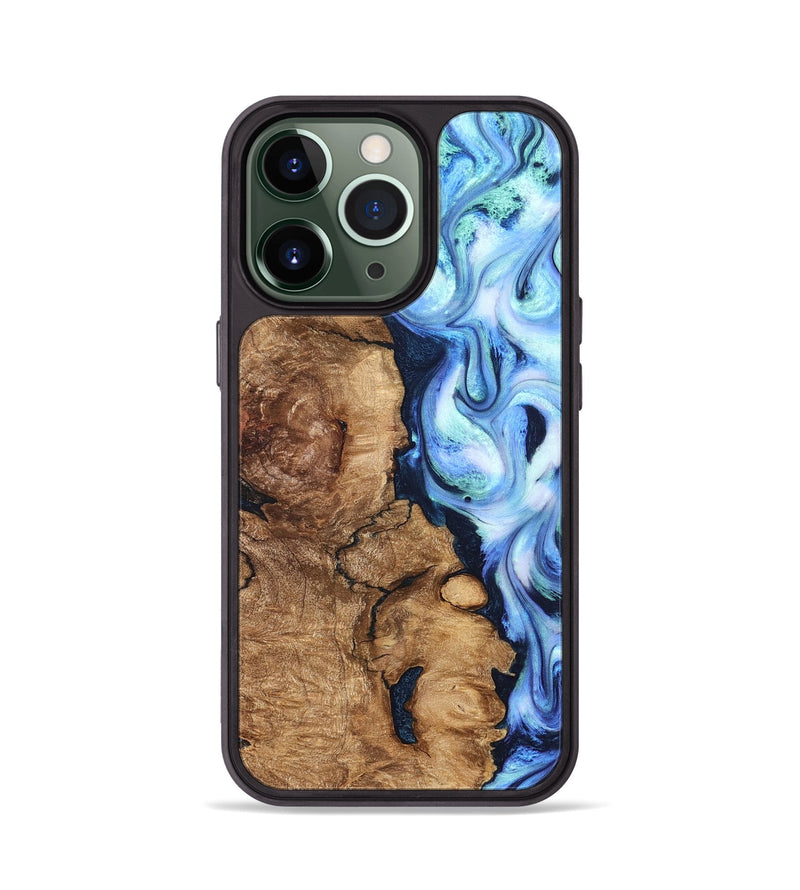 iPhone 13 Pro Wood Phone Case - Steve (Blue, 821375)