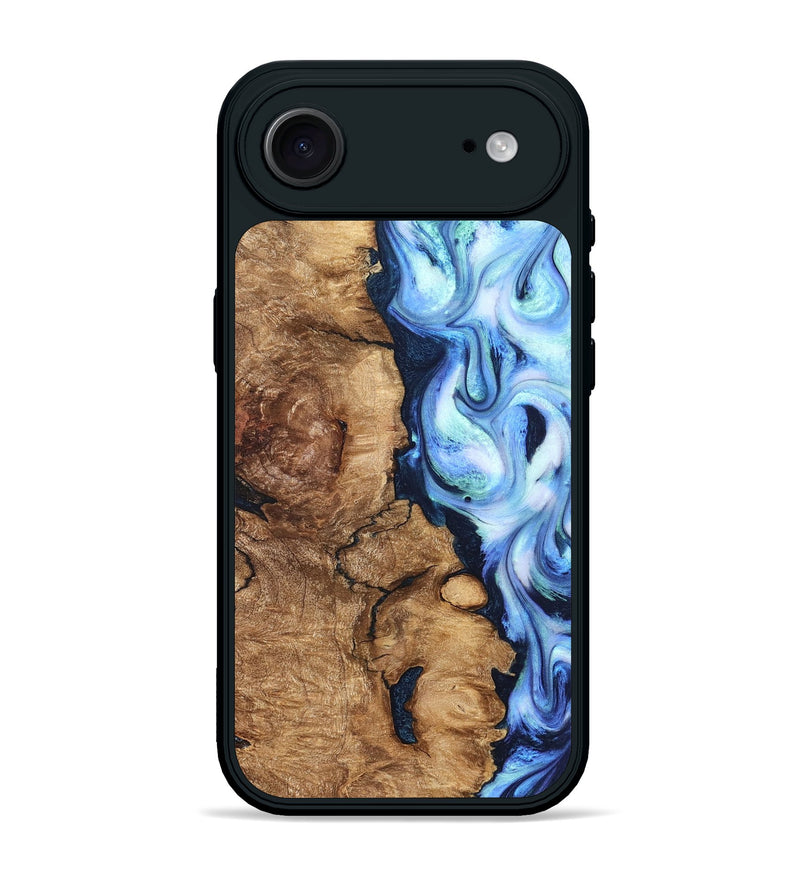 iPhone 17 Air Wood Phone Case - Steve (Blue, 821375)