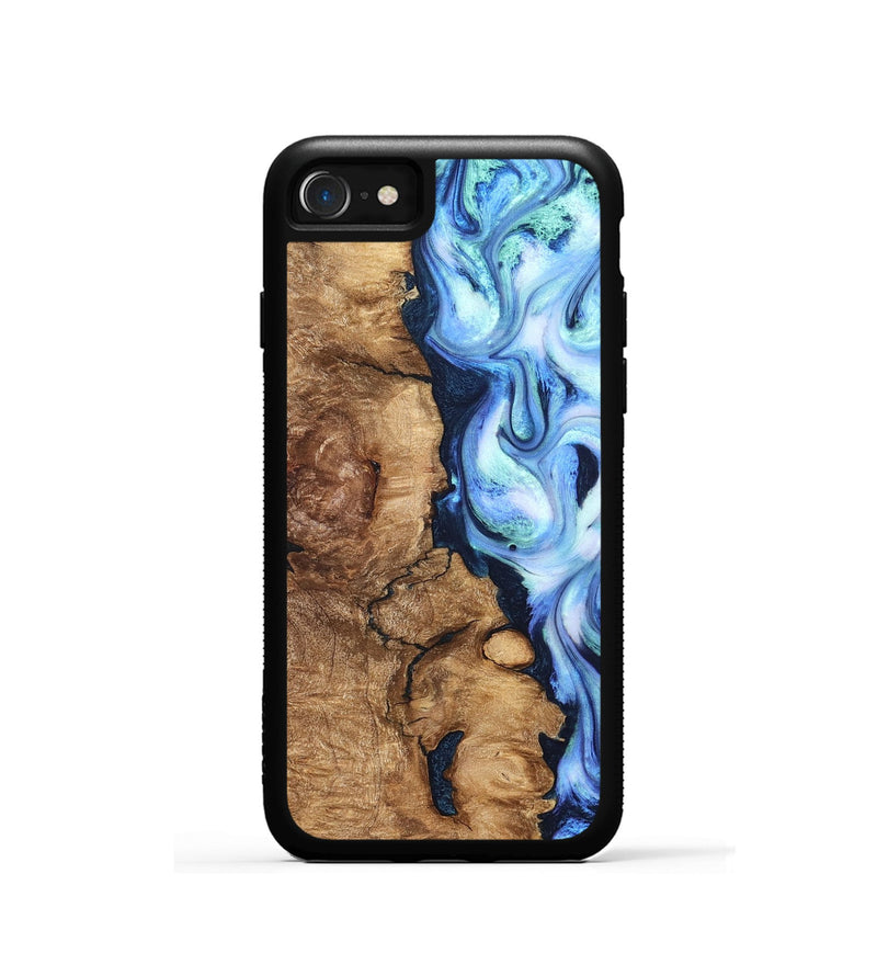iPhone SE Wood Phone Case - Steve (Blue, 821375)